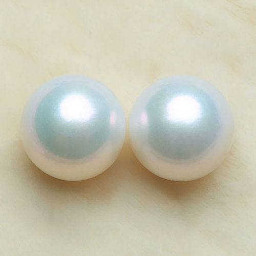 绸缎哑光无暇正圆对珠温柔高级感