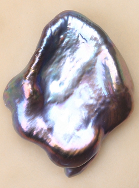 淡水特大巴洛克珍珠异形不规则 真多麻色方块形大花瓣散珠BXX