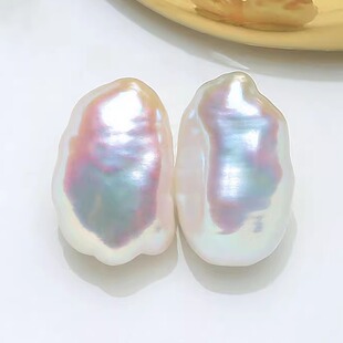 【赛澳白keshi】国货之光6mm淡水无核克旭珍珠极光胚芽小石头BSC