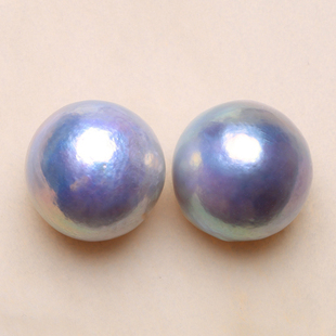 13-16MM天然巴洛克珍珠大白爱迪生配对散珠蓝血极光饱满赛澳白BFN