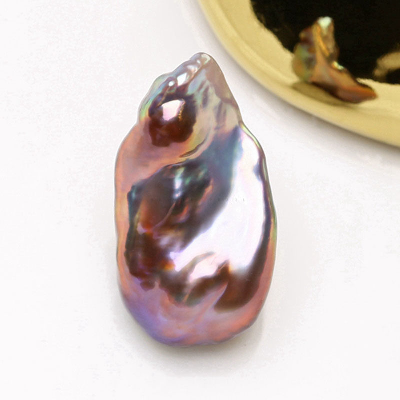 炫彩天然色淡水无核泥巴珠散珠