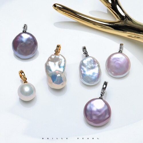 卷王跑量淡水巴洛克万能扣吊坠