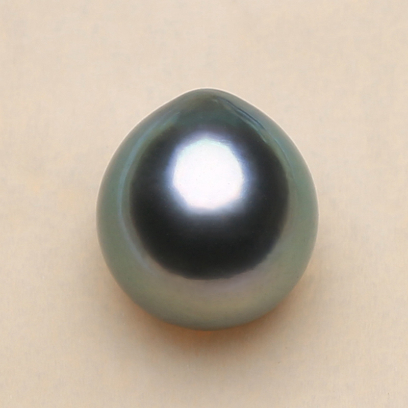 天然海水大溪地黑珍珠水滴形AAA