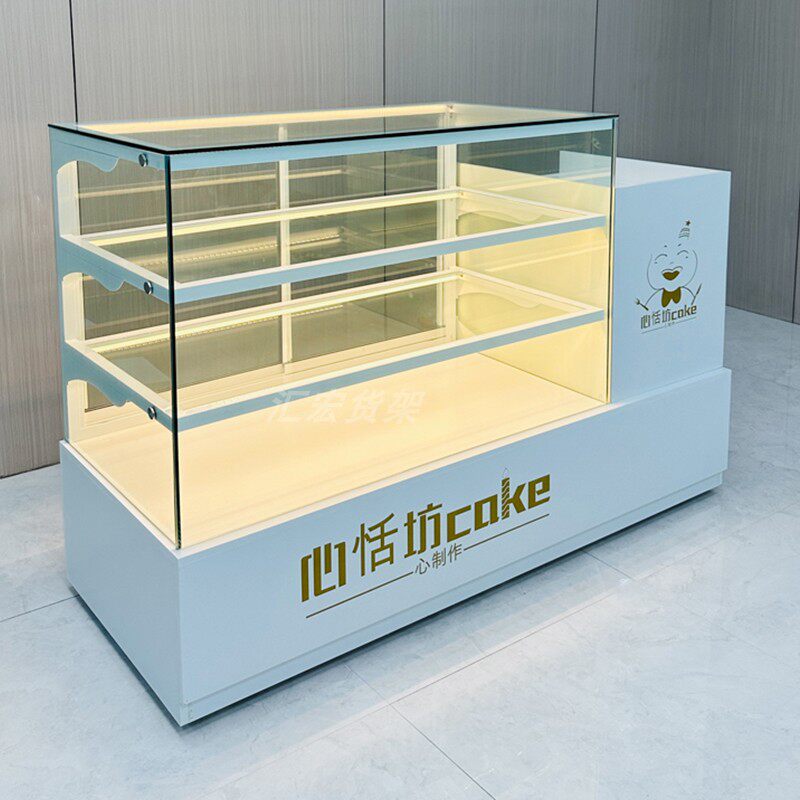 中式糕点展示柜桃酥饼干蛋糕柜甜品面包冷藏展示柜玻璃食品柜定制