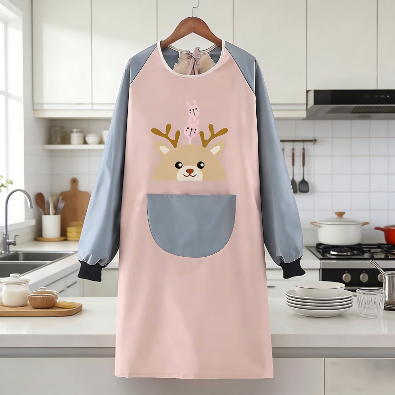 【防水防油】长袖围裙厨房家用,家庭/个人清洁工具,围裙,淘宝优惠券,粉丝福利购,淘宝优惠卷