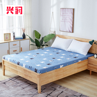 全棉床罩单件90x190x120x200x135x150cm棕薄垫保护套松紧床笠春夏