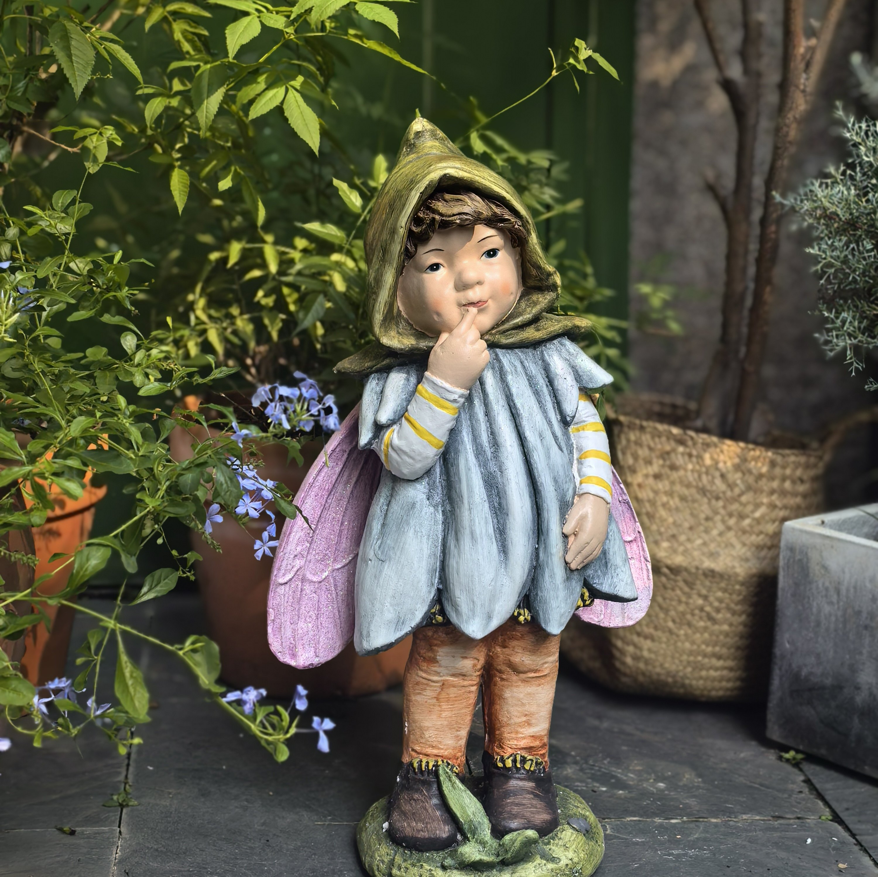 高58cm氧化镁花园庭院摆件天使男孩复古怀旧法式田园风落地摆件,家居饰品,户外/庭院摆件,淘宝优惠券,粉丝福利购,淘宝优惠卷