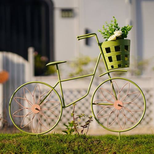 清仓铁艺自行车庭院摆件