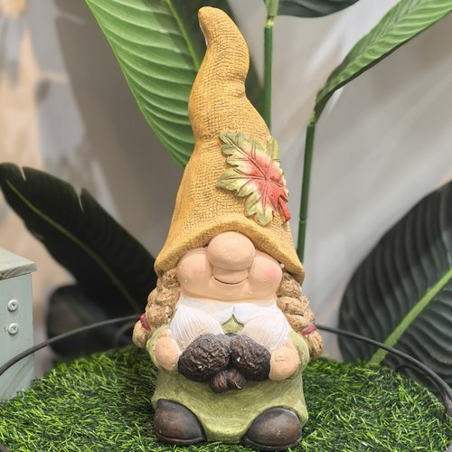 清仓高度43cm可爱松果女精灵摆件