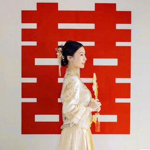 超大喜字婚房布置喜字贴婚礼专用大门贴囍字双喜结婚用品红色喜字