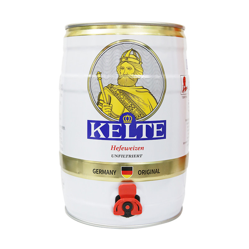 凯尔特人精酿小麦啤酒（浑浊型）5L桶 德国进口白啤扎啤 聚会分享