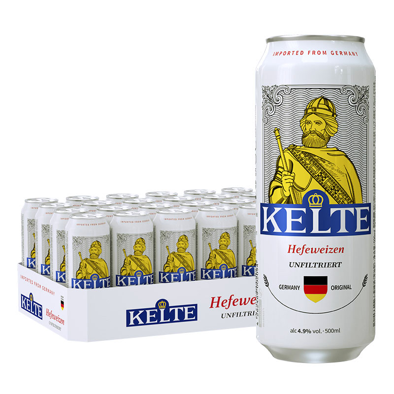 德国原装进口 凯尔特人精酿小麦啤酒/全麦啤酒500ml