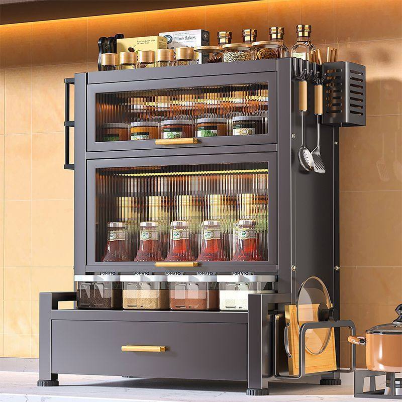 调料架台式厨房置物架台面家用多层多功能品调味罐调味料收纳盒