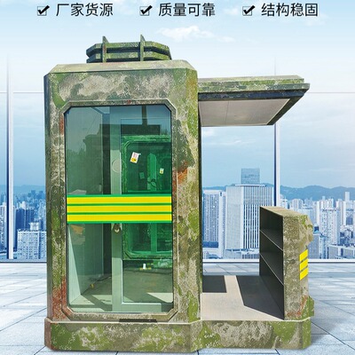 防弹岗亭防弹玻璃岗亭岗哨门房值班室防弹岗亭执勤形象岗亭厂家