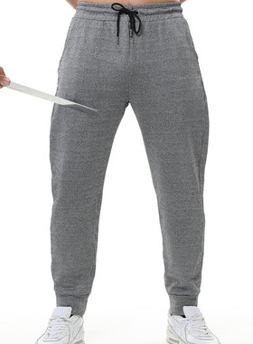 厂家新品浅灰色hppe防割裤 防护裤 保镖安全员抗撕裂防割长裤