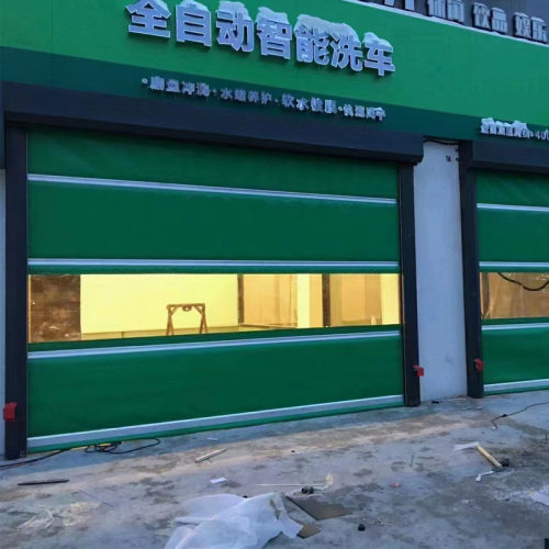 厂房硬质快速卷帘门厂家小型消防站防盗隔音铝合金涡轮快速卷帘门