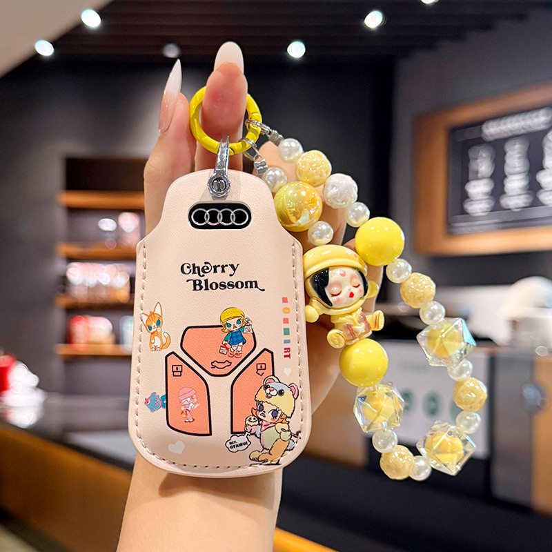 适用奥迪A4L钥匙套高级感专用全新a4l保护壳扣包一键启动专用男女