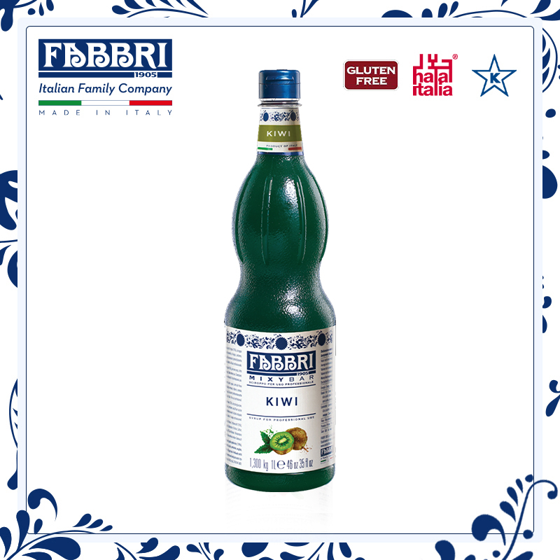 法布芮Fabbri 奇异果/猕猴桃糖浆 汁 Kiwi Syrup 进口 1.3kg/1L 咖啡/麦片/冲饮 糖浆 原图主图