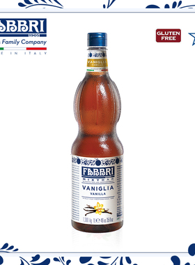 法布芮Fabbri 香草糖浆咖啡奶茶Vanilla Syrup意大利进口1.3kg/1L