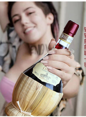 标签瑕疵特价 罗马假日同款意大利进口基安蒂草编红葡萄酒CHIANTI