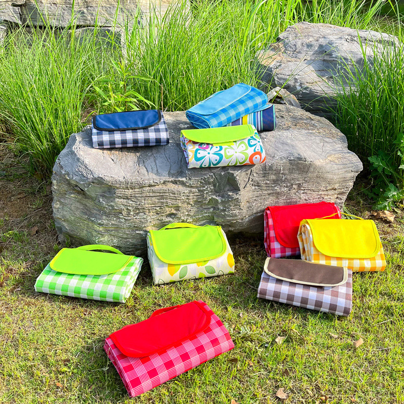 现货野餐垫600D牛津布防潮垫折叠便携春游帐篷地垫加厚防水沙滩垫