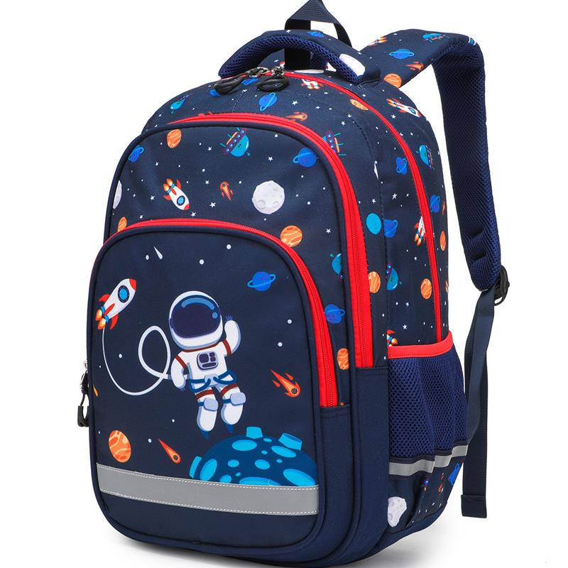 亚马逊跨境三件套小学生书包schoolbag大容量多层男童背包防水