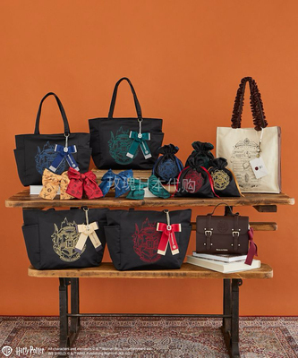 玫瑰日代现货maison de fleur哈利波特联名学院刺绣单肩包化妆袋