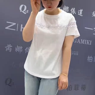 3015女权贵族早夏新款韩版宽松显瘦胖MM大码女装常规款短袖T恤潮