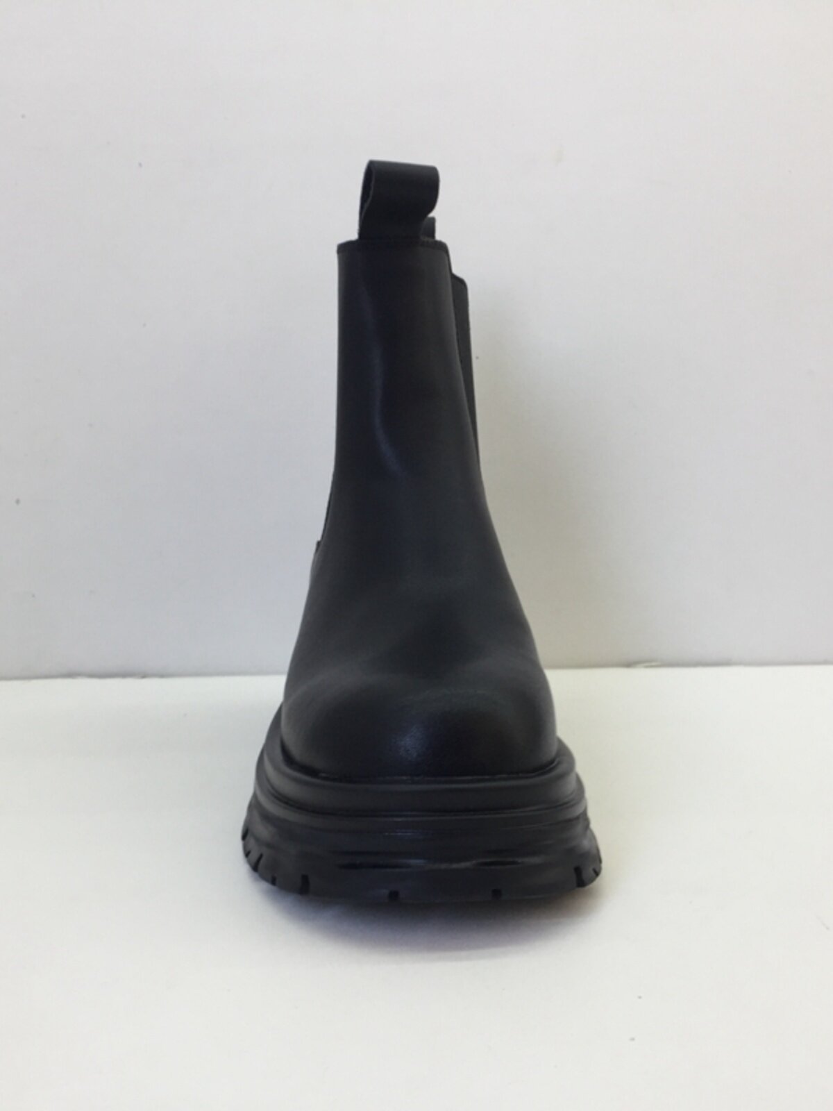 첼시 여성 부츠 2023 가을  가죽 패셔너블 우아한 미드 튜브 굴뚝 부츠