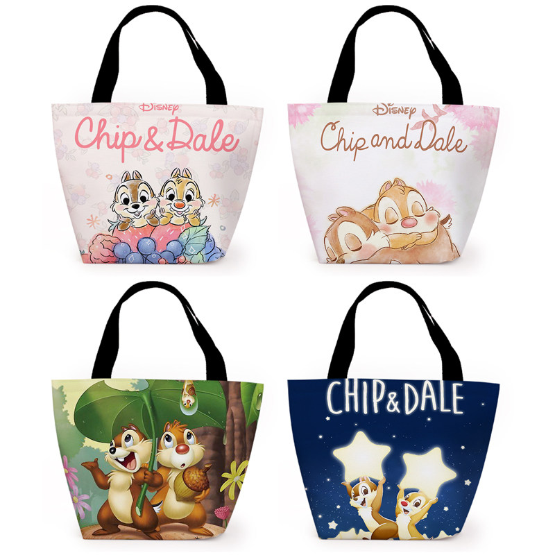 奇奇蒂蒂 chip n dale 钢牙与大鼻 学生饭盒包 保温便携 便当袋