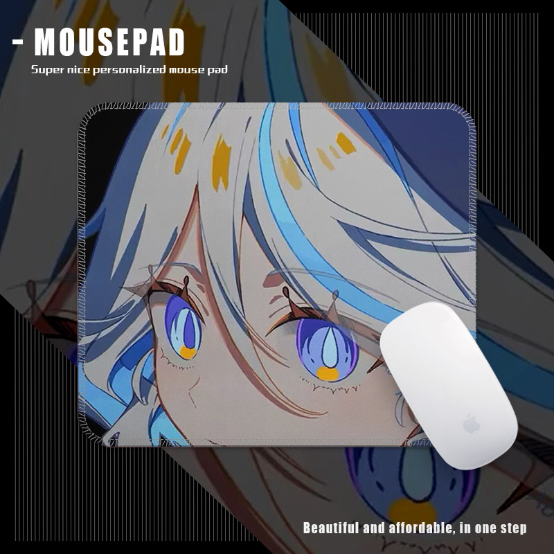 芙卡洛斯芙宁娜动漫鼠标垫小号加厚锁边方形可定制防滑创意桌面垫