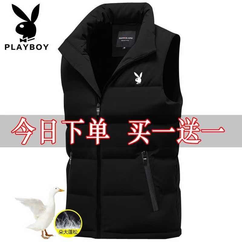 秋冬季新款男士羽绒棉马甲男装加厚保暖背心棉服休闲立领马夹外套