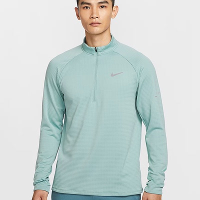 耐克男子训练跑步上衣冬新款保暖