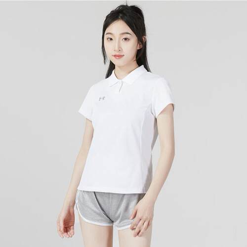安德玛女子透气速干运动POLO衫