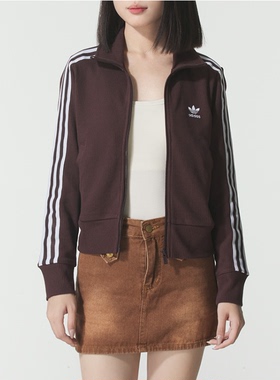 Adidas阿迪达斯三叶草女装25新款 KNITTED TOP 外套IN6061