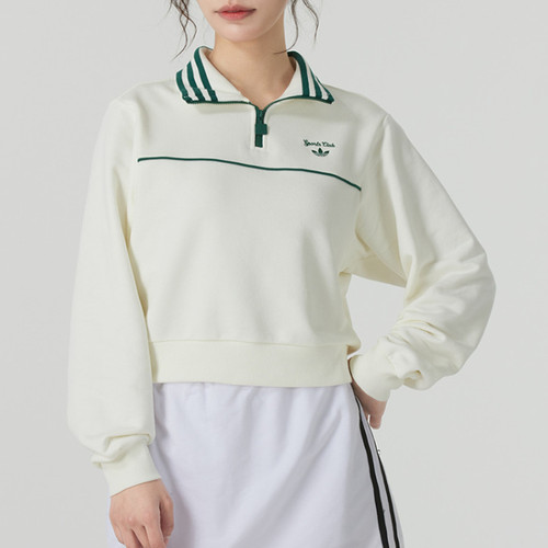 阿迪达斯女子运动休闲卫衣套头衫