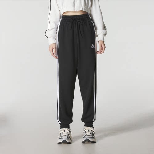 adidas女休闲运动宽松束脚长裤