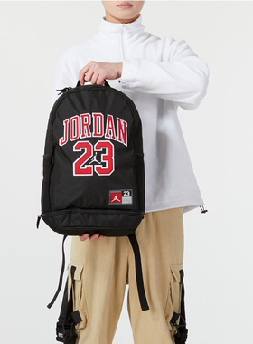 耐克Jordan双肩背包学生书包大容量aj休闲旅行包JD2323008GS