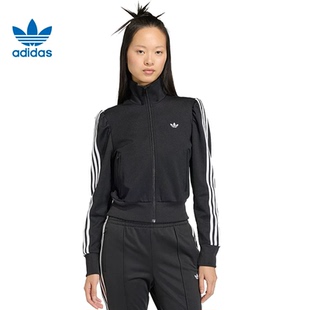 Adidas三叶草26新款女子短款花苞袖运动长袖外套KS1362 KS1363