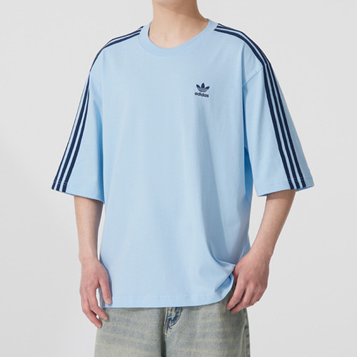 Adidas三叶草男装短袖T恤圆领