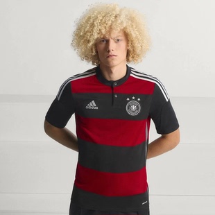 Adidas26新款男子德国队2014复古足球休闲文化短袖球衣 JZ6959