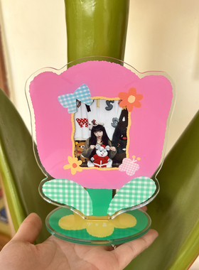 少女岛原创郁金象乐园可爱3寸拍立得亚克力小卡相框立牌