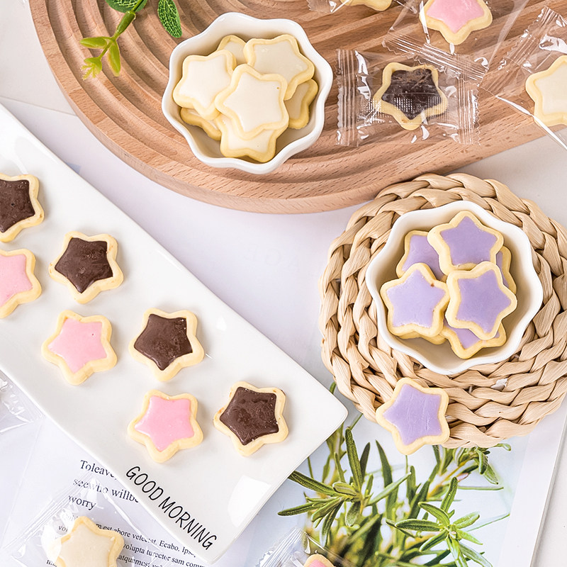 新款袋装水果夹心星星造型饼干小朋友零食饼干纸杯蛋糕甜品台装饰,零食/坚果/特产,夹心饼干,淘宝优惠券,粉丝福利购,淘宝优惠卷