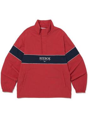 韩国Reebok锐步秋季男女立领半拉链梭织运动夹克外套REJU3FA02