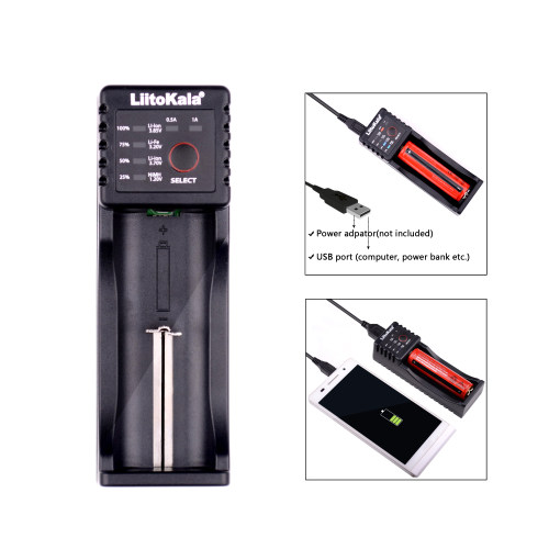lii-100 1.2V/3V/3.7V/3.85V 万能单充 可充磷酸铁锂跟高压电池 - 封面