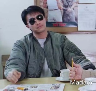 逃学威龙周星驰同款外套短款保暖棉衣飞行员空军宽松大码夹克外套