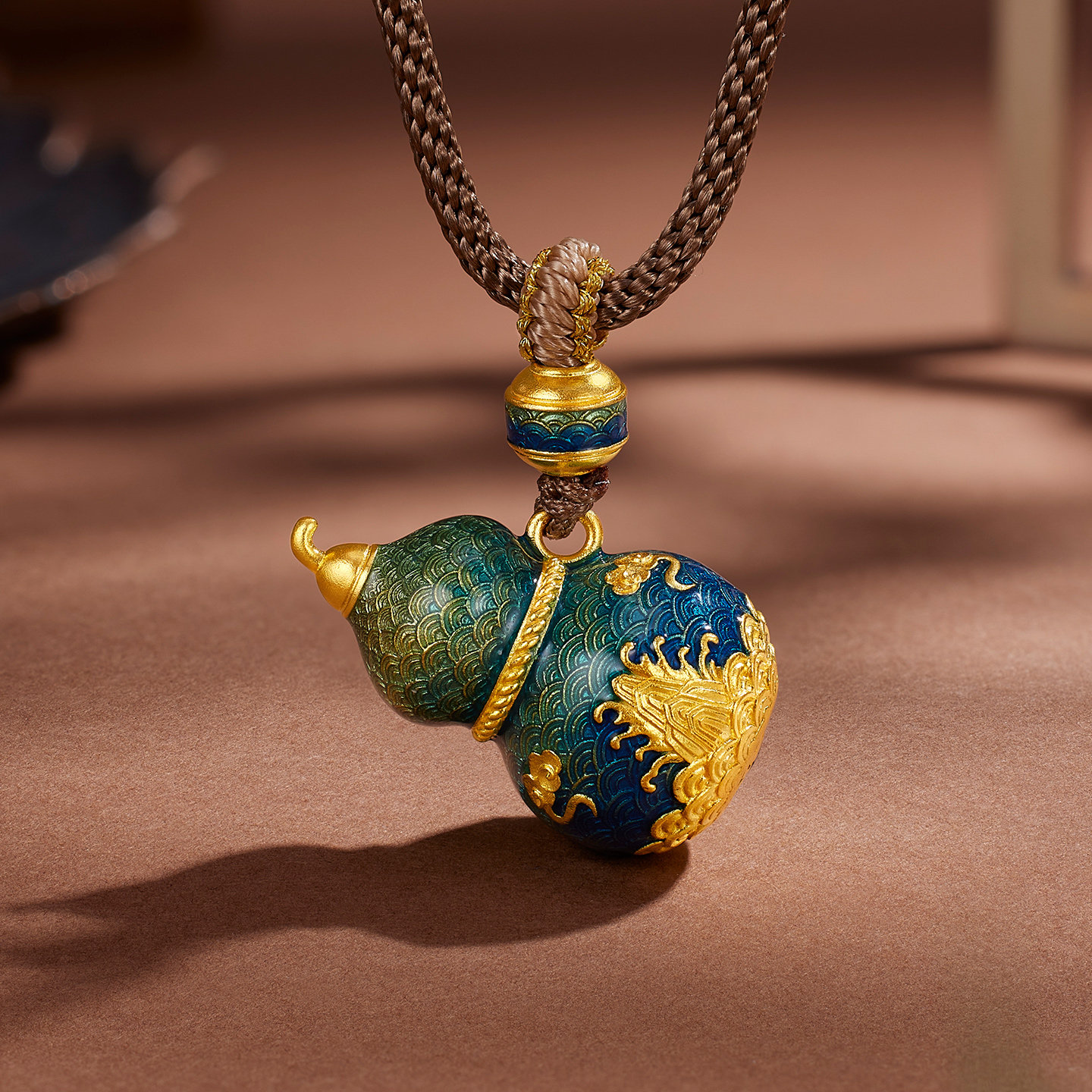 金至尊古法金黄金葫芦项链男 2026新款足金999福禄吊坠女编绳项链,黄金,细金工艺计价黄金吊坠,淘宝优惠券,粉丝福利购,淘宝优惠卷