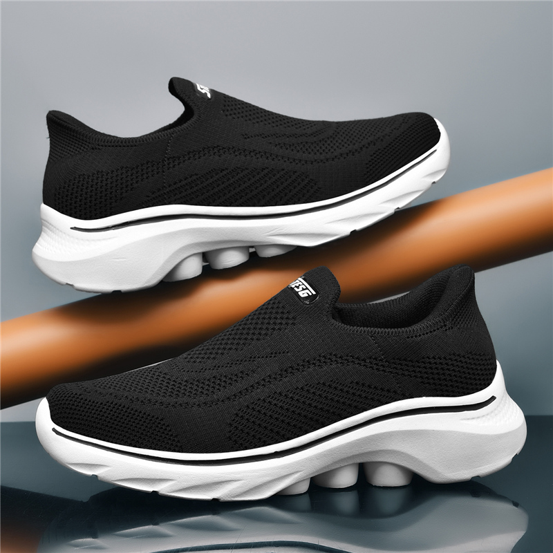 健步鞋男鞋秋季2025新款轻便减震运动休闲一脚蹬懒人开车跑步潮鞋