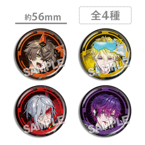 NIJISANJI EN彩虹社 Noctyx 3周年 Alban Sonny Uki 吧唧徽章周边