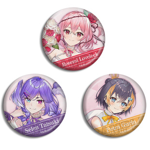 彩虹社NIJISANJI EN obsydia一周年RosemiSelenPetra徽章吧唧周边